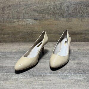 Louise et Cie Nude Patent Leather Heels Women's Size 7.5